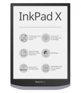 PocketBook 1040 Inkpad X, Metallic Gray, šedý